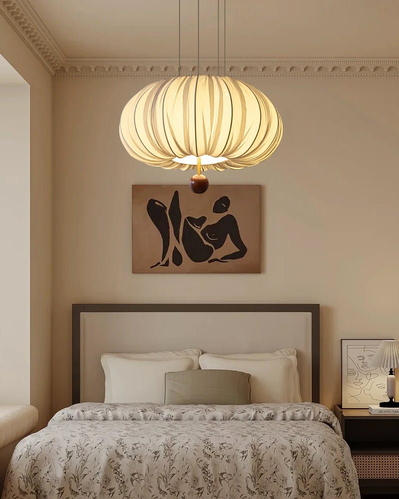 Vasilen lampada da soffitto Premium Art Balloon in legno e tessuto a globo