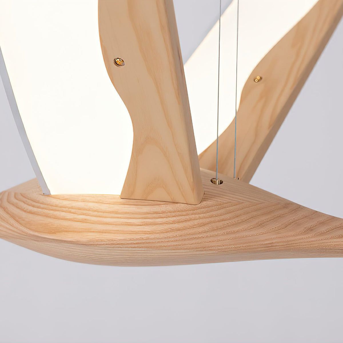 Syloine lampada a sospensione moderna in legno