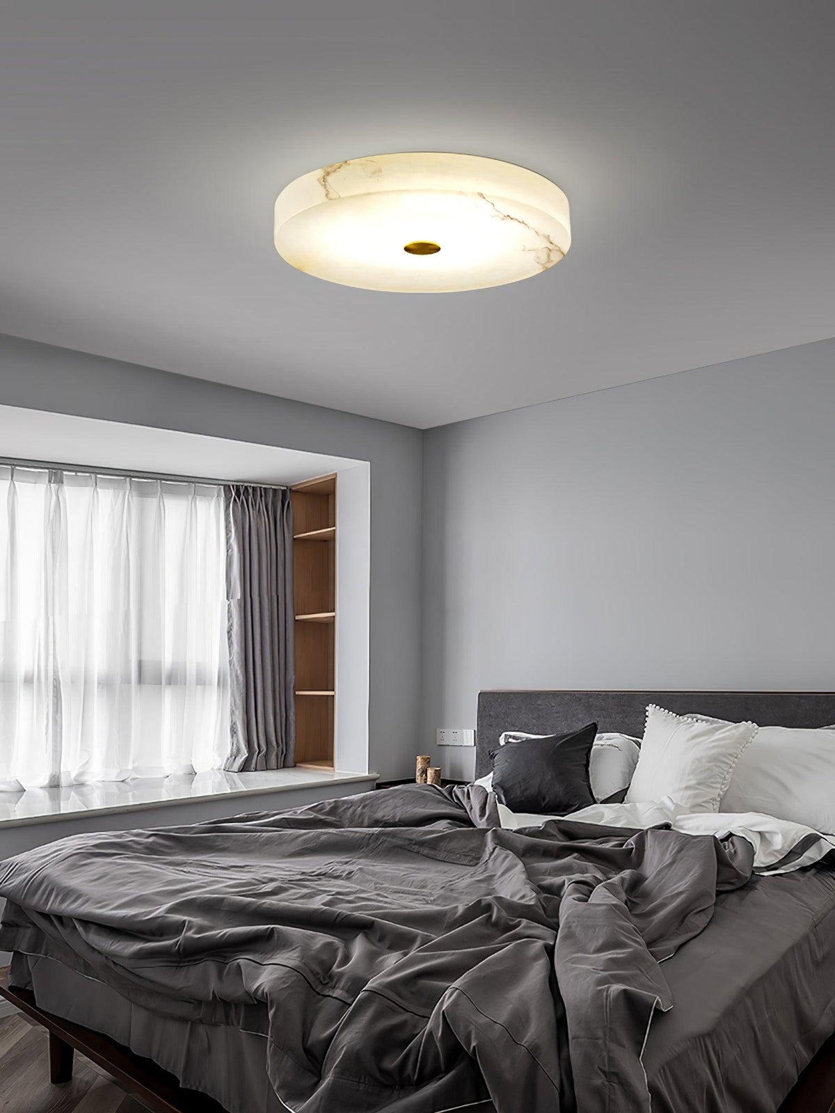 Euno lampada da soffitto in alabastro