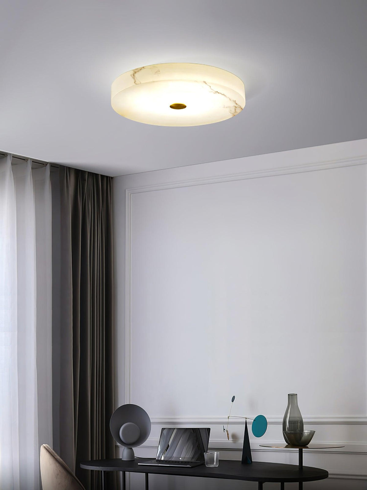 Euno lampada da soffitto in alabastro