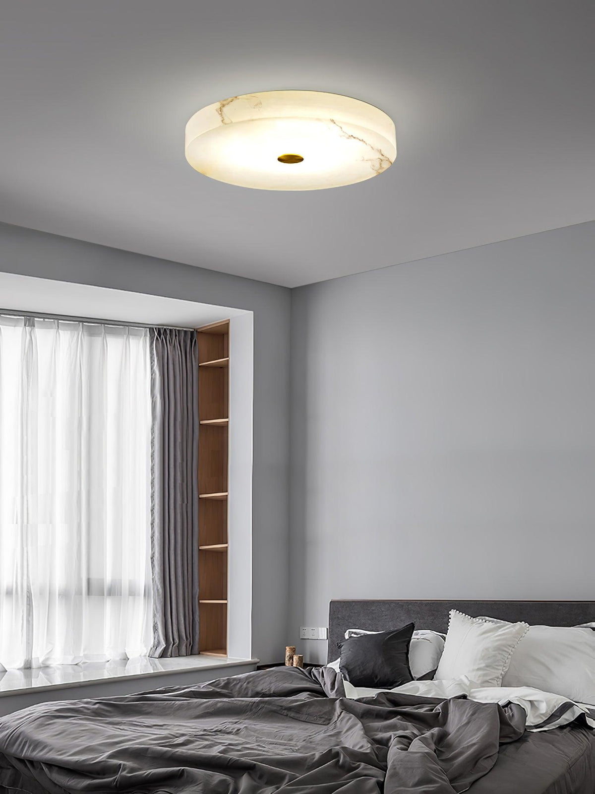 Euno lampada da soffitto in alabastro