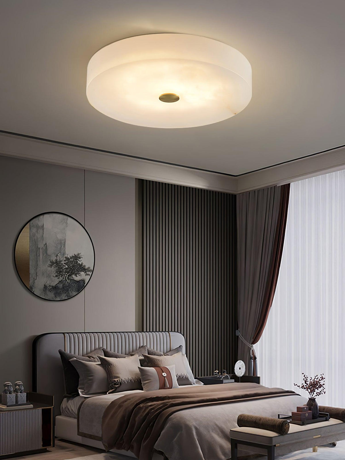 Euno lampada da soffitto in alabastro