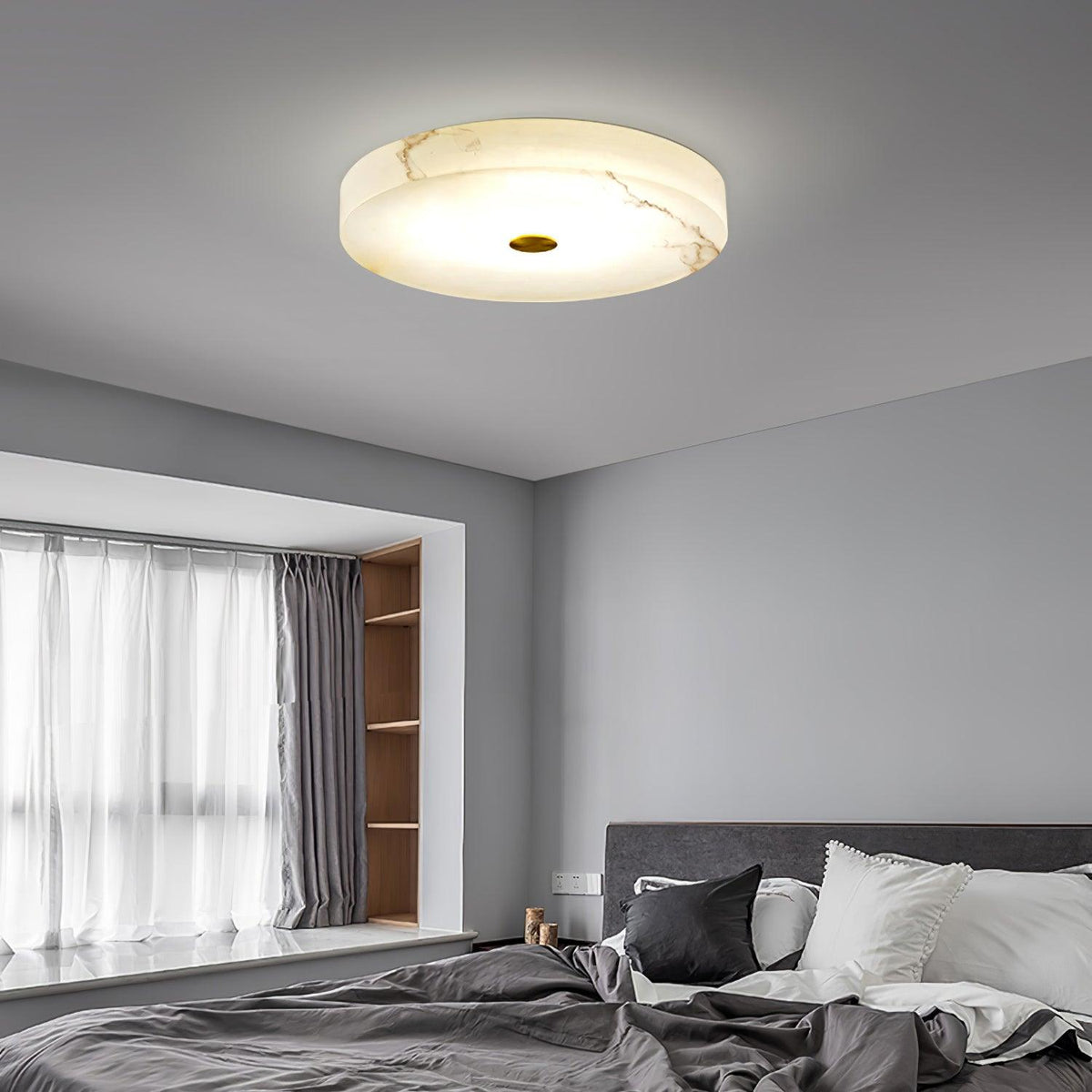 Euno lampada da soffitto in alabastro