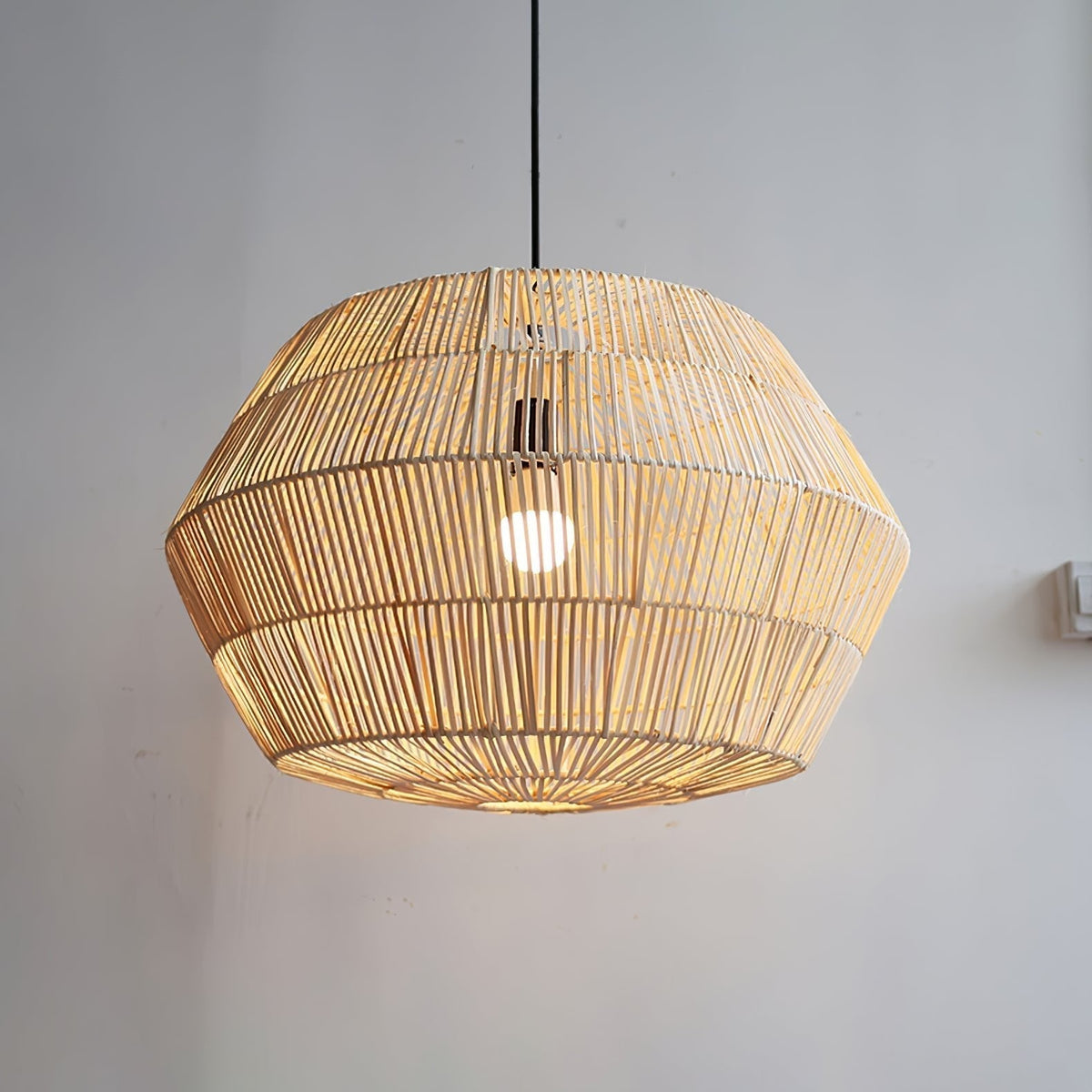 Cucarel lampada a sospensione in rattan