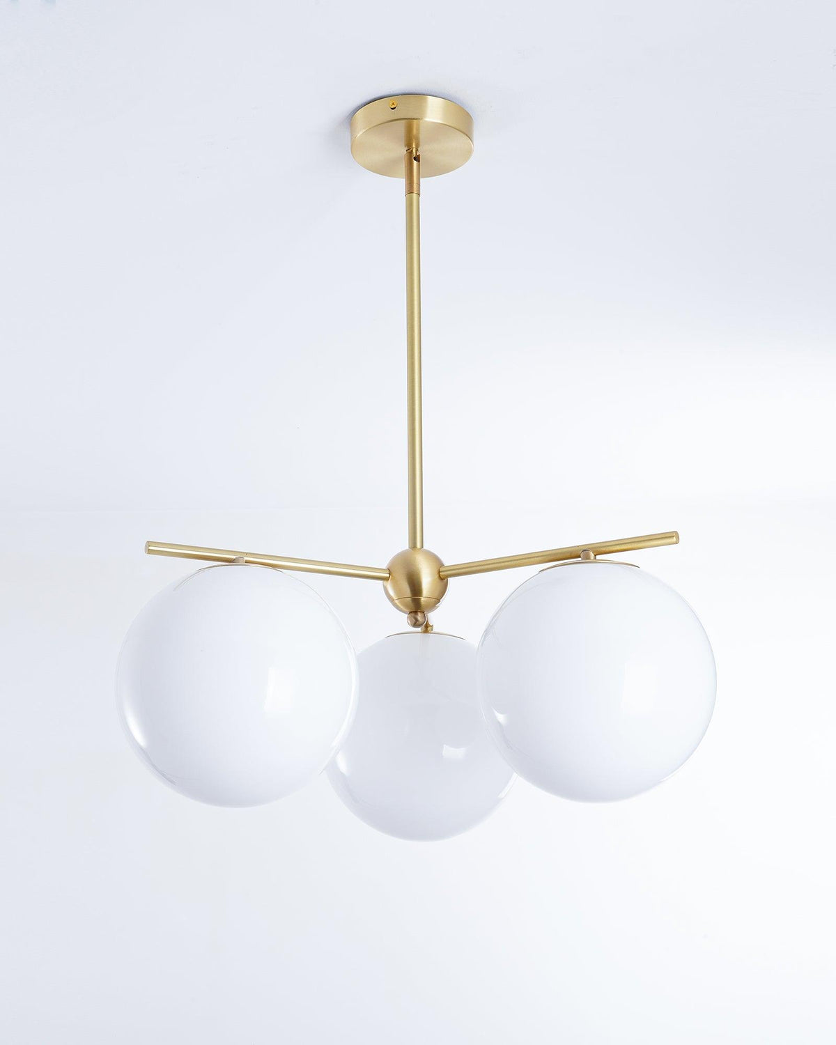 Casoella lampadario sfera & Stelo moderno Finitura Oro LED