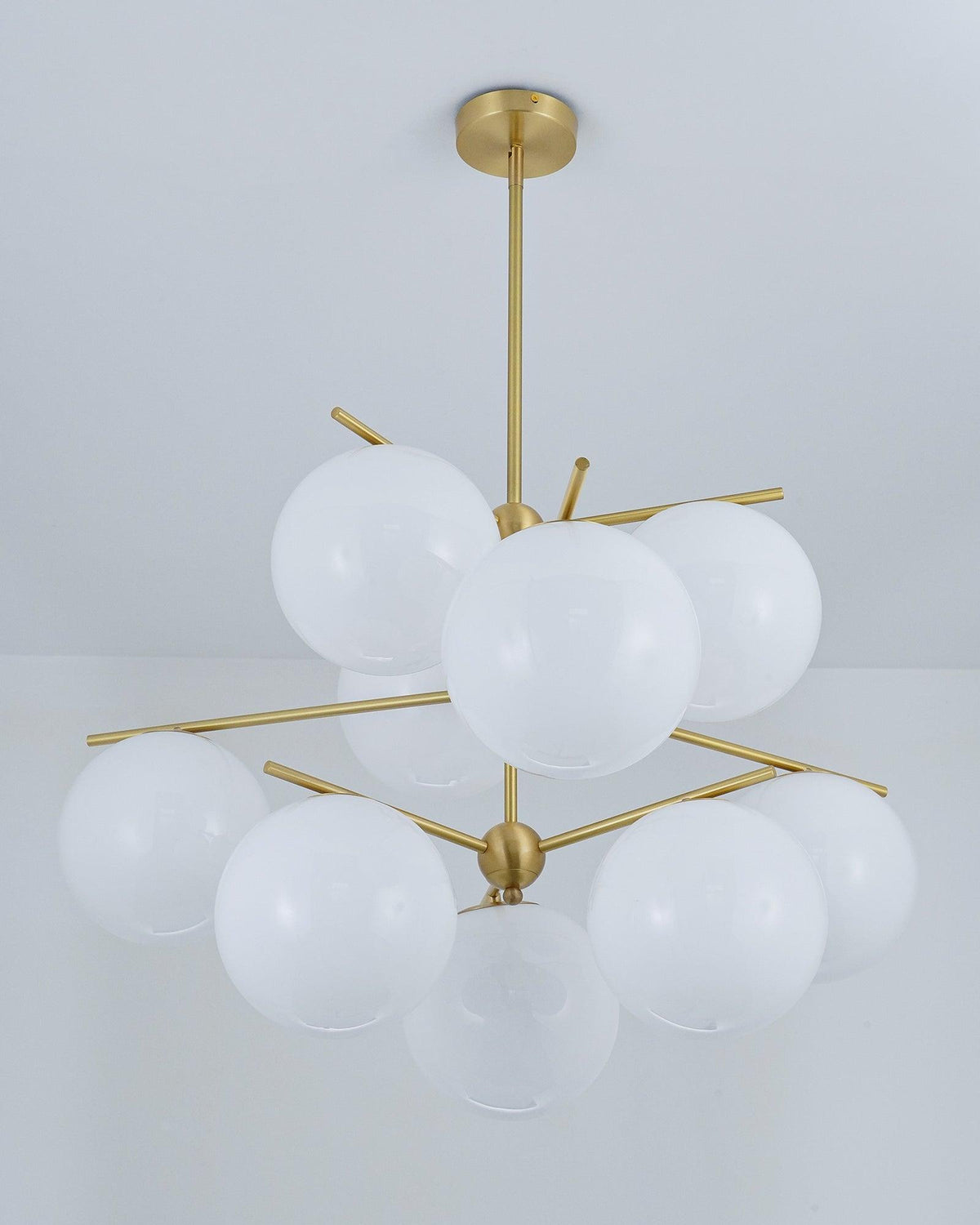 Casoella lampadario sfera & Stelo moderno Finitura Oro LED