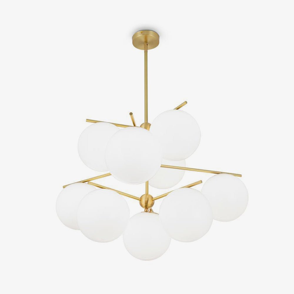 Casoella lampadario sfera & Stelo moderno Finitura Oro LED