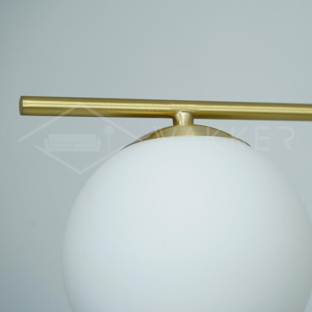 Casoella lampadario sfera & Stelo moderno Finitura Oro LED