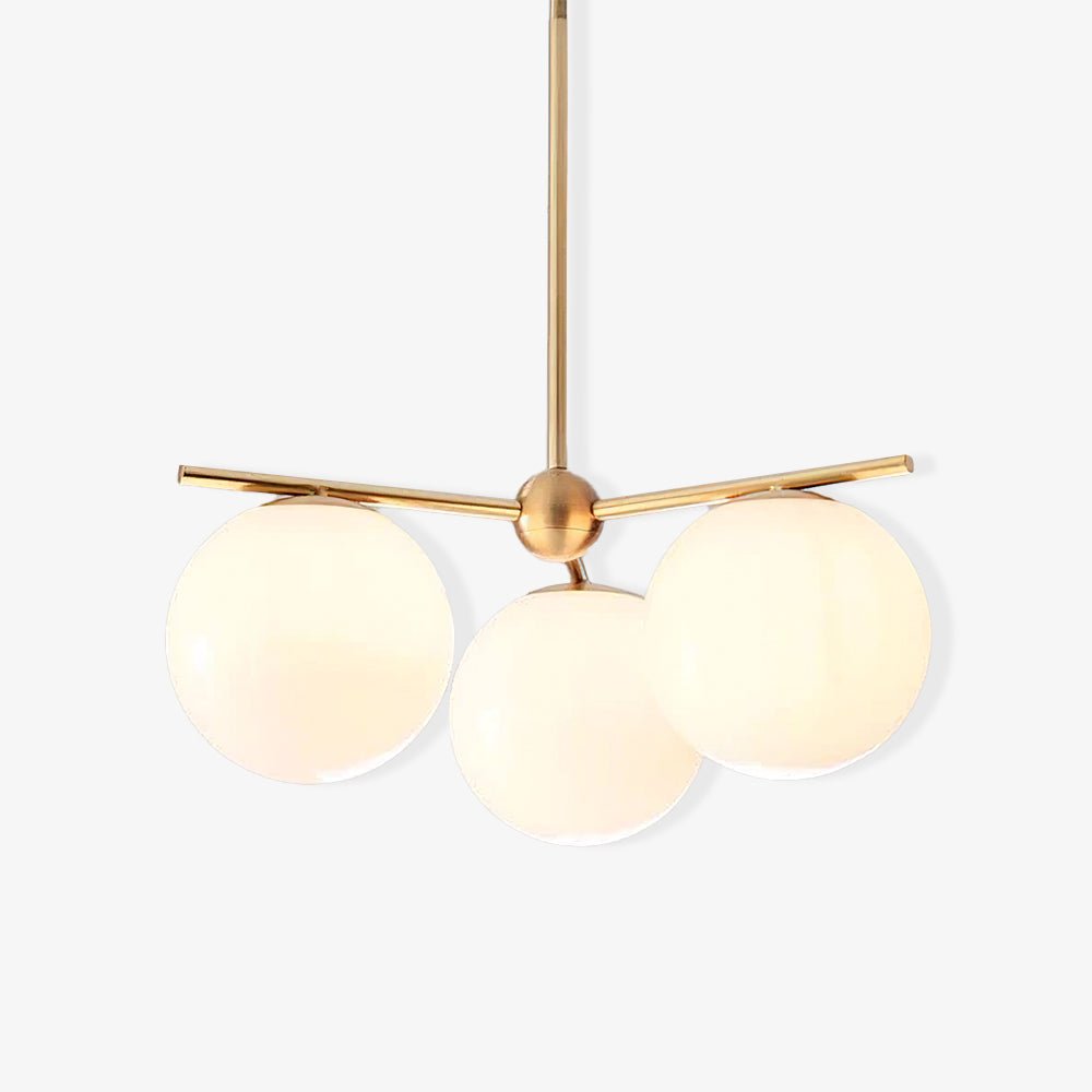 Casoella lampadario sfera & Stelo moderno Finitura Oro LED