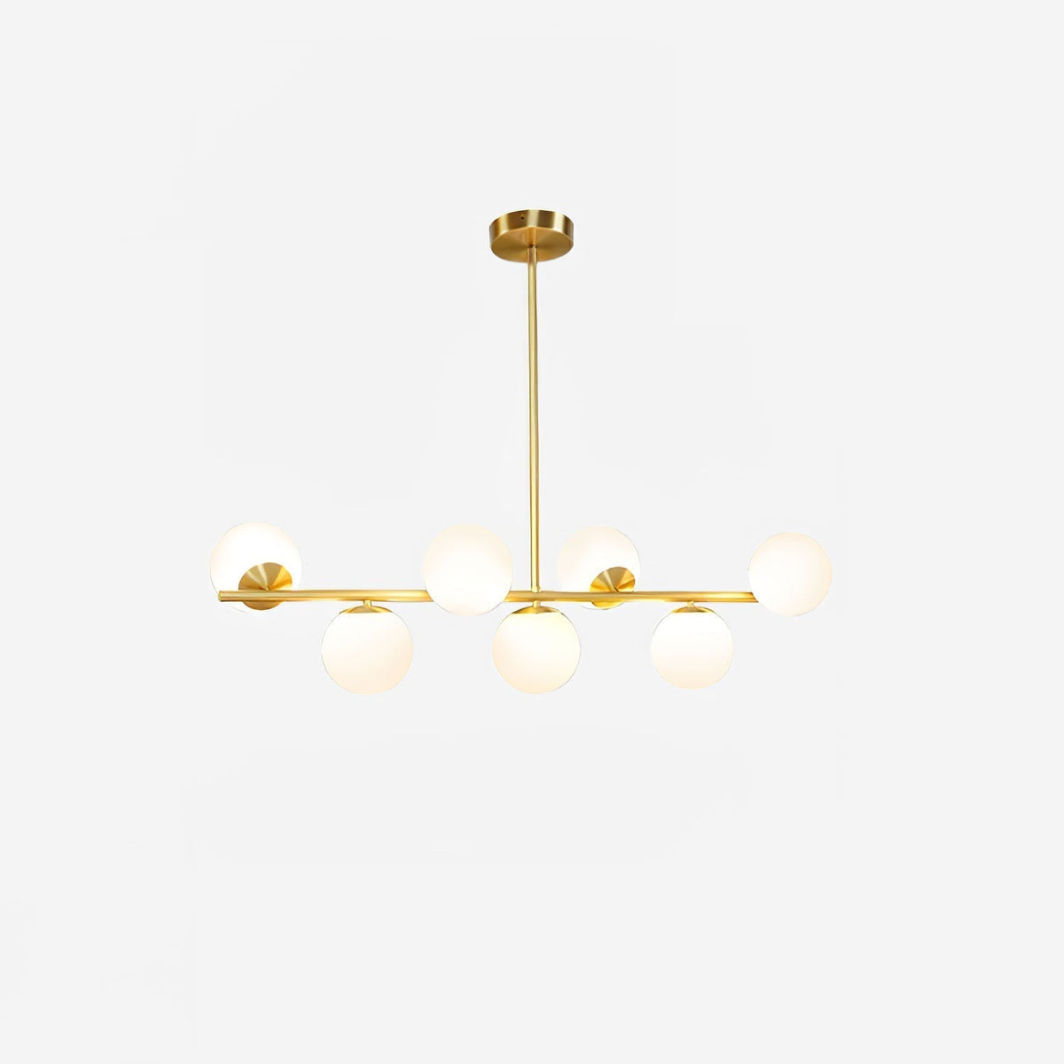 Casoella lampadario sfera & Stelo moderno Finitura Oro LED