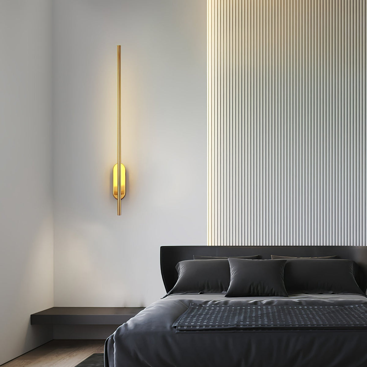 Marissa lampada da parete Stick Shaped in ottone