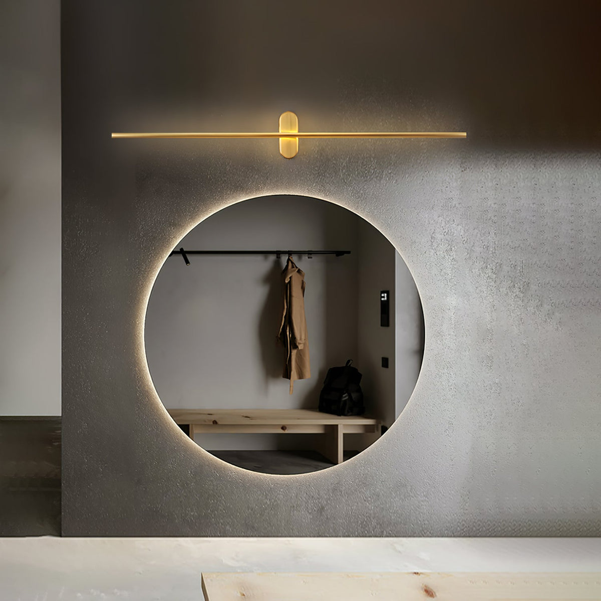 Marissa lampada da parete Stick Shaped in ottone
