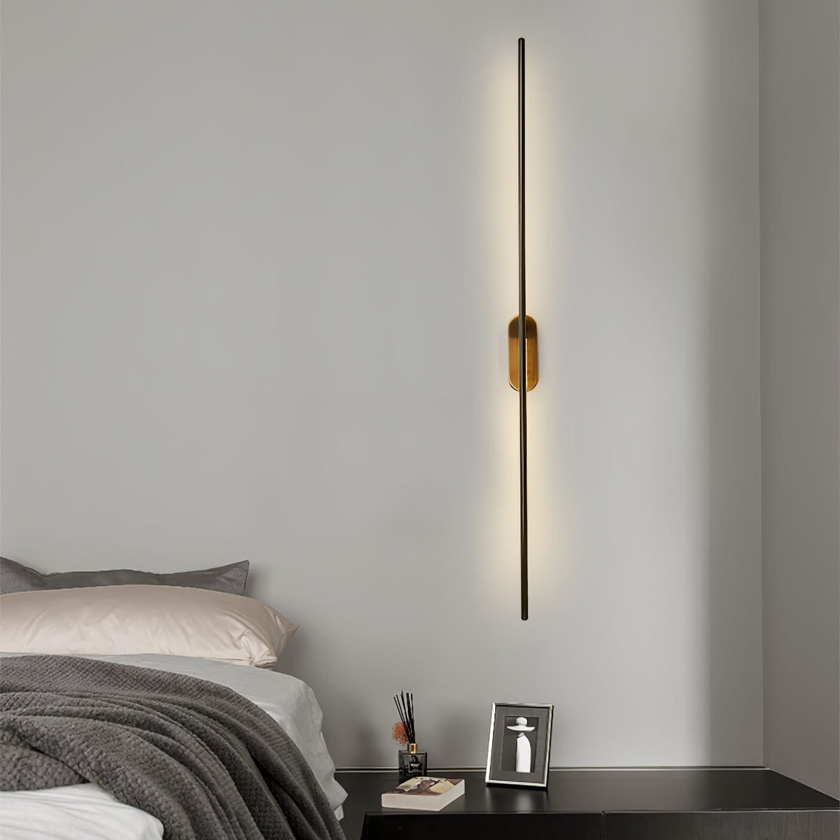 Marissa lampada da parete Stick Shaped in ottone