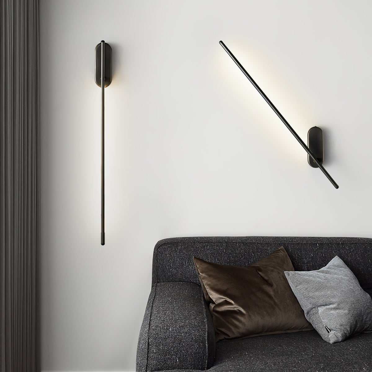 Marissa lampada da parete Stick Shaped in ottone