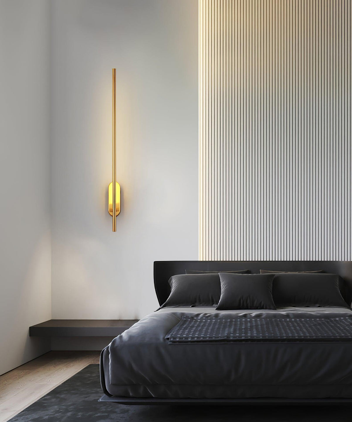 Marissa lampada da parete Stick Shaped in ottone