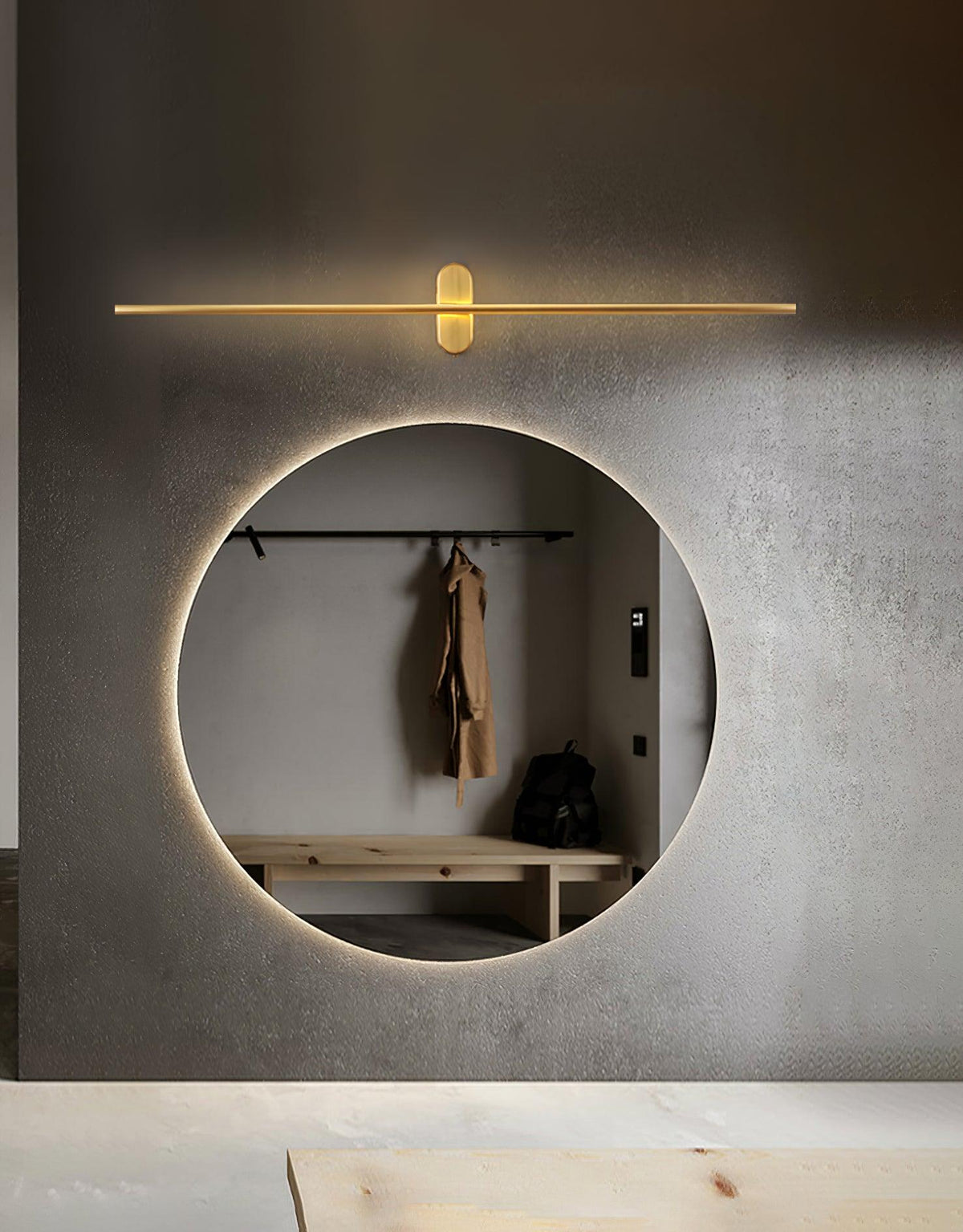 Marissa lampada da parete Stick Shaped in ottone