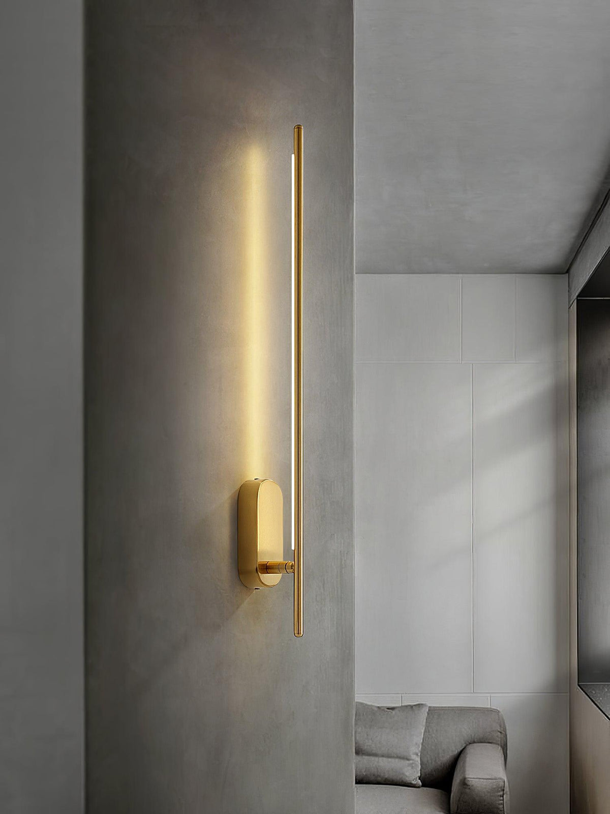 Marissa lampada da parete Stick Shaped in ottone