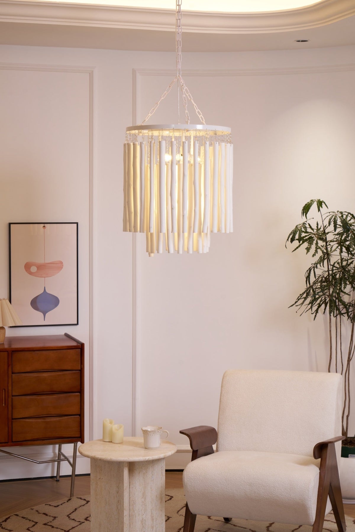Nyphaiel Lux Lampadario di Lusso in Legno Postmoderno - Relic Pieces