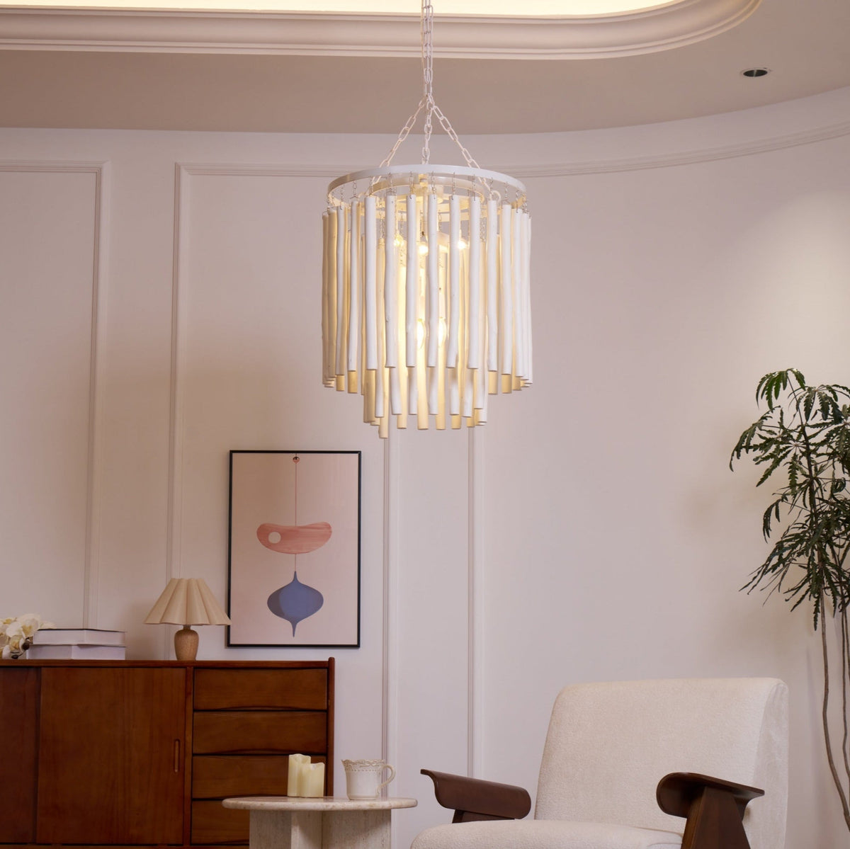 Nyphaiel Lux Lampadario di Lusso in Legno Postmoderno - Relic Pieces