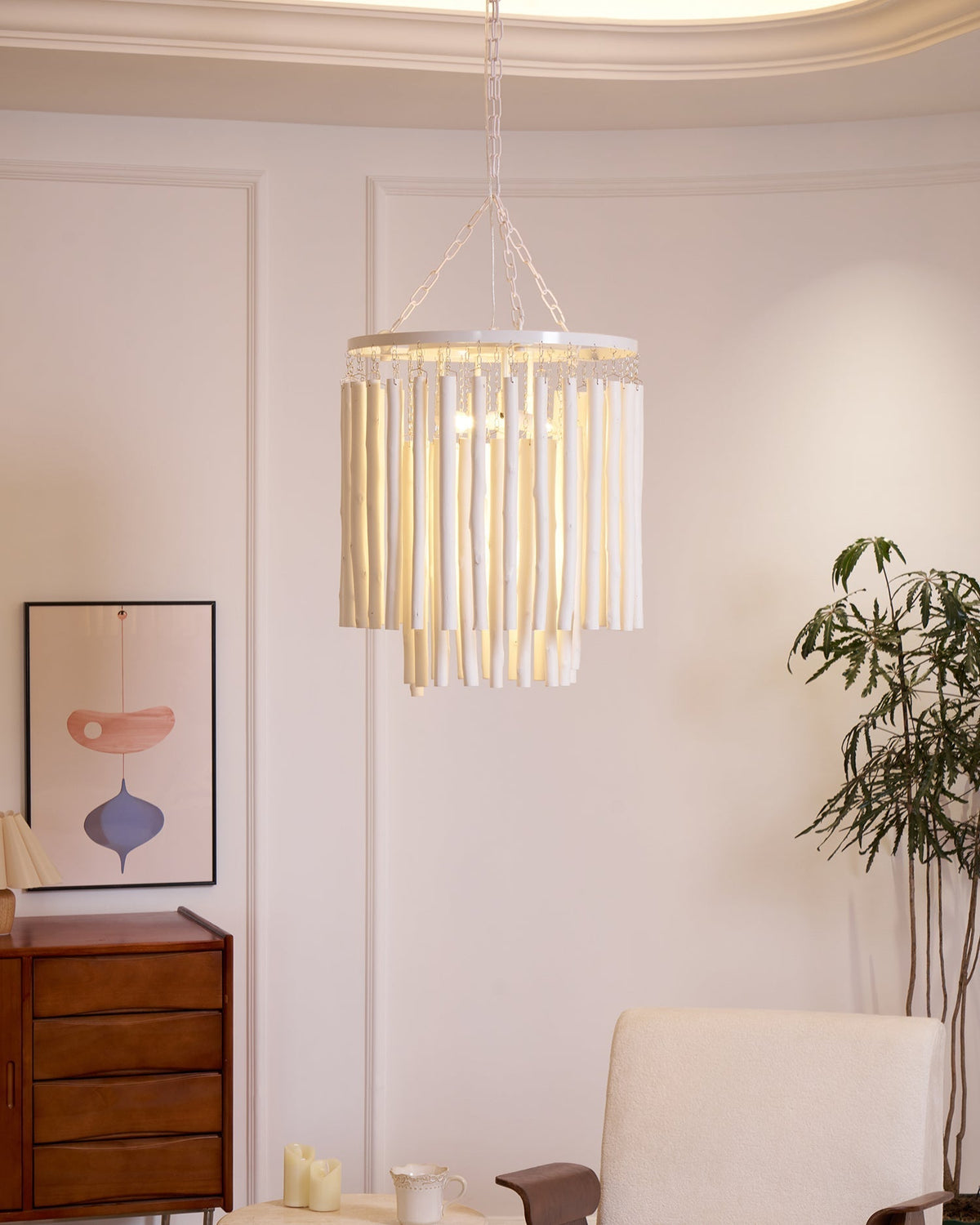 Nyphaiel Lux Lampadario di Lusso in Legno Postmoderno - Relic Pieces