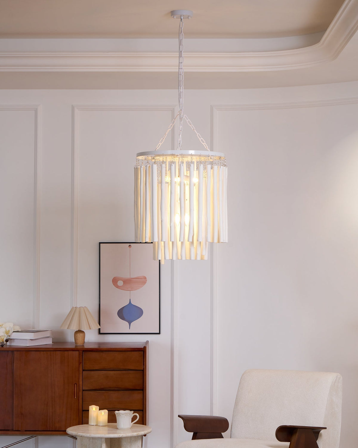 Nyphaiel Lux Lampadario di Lusso in Legno Postmoderno - Relic Pieces