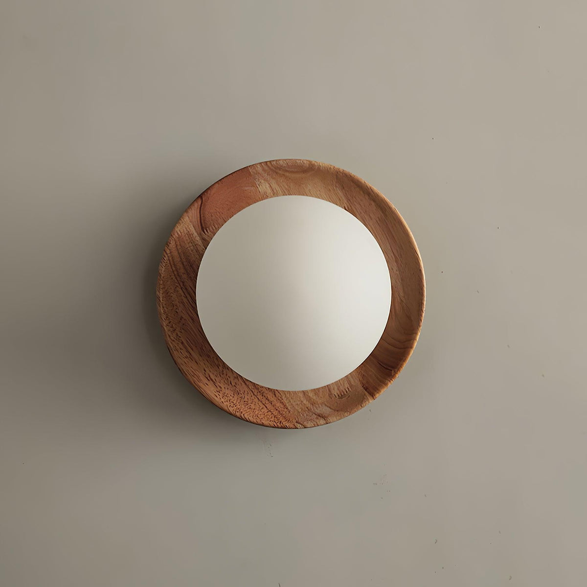 Lampada da parete Corpo in metallo con bordo in legno stile minimalista
