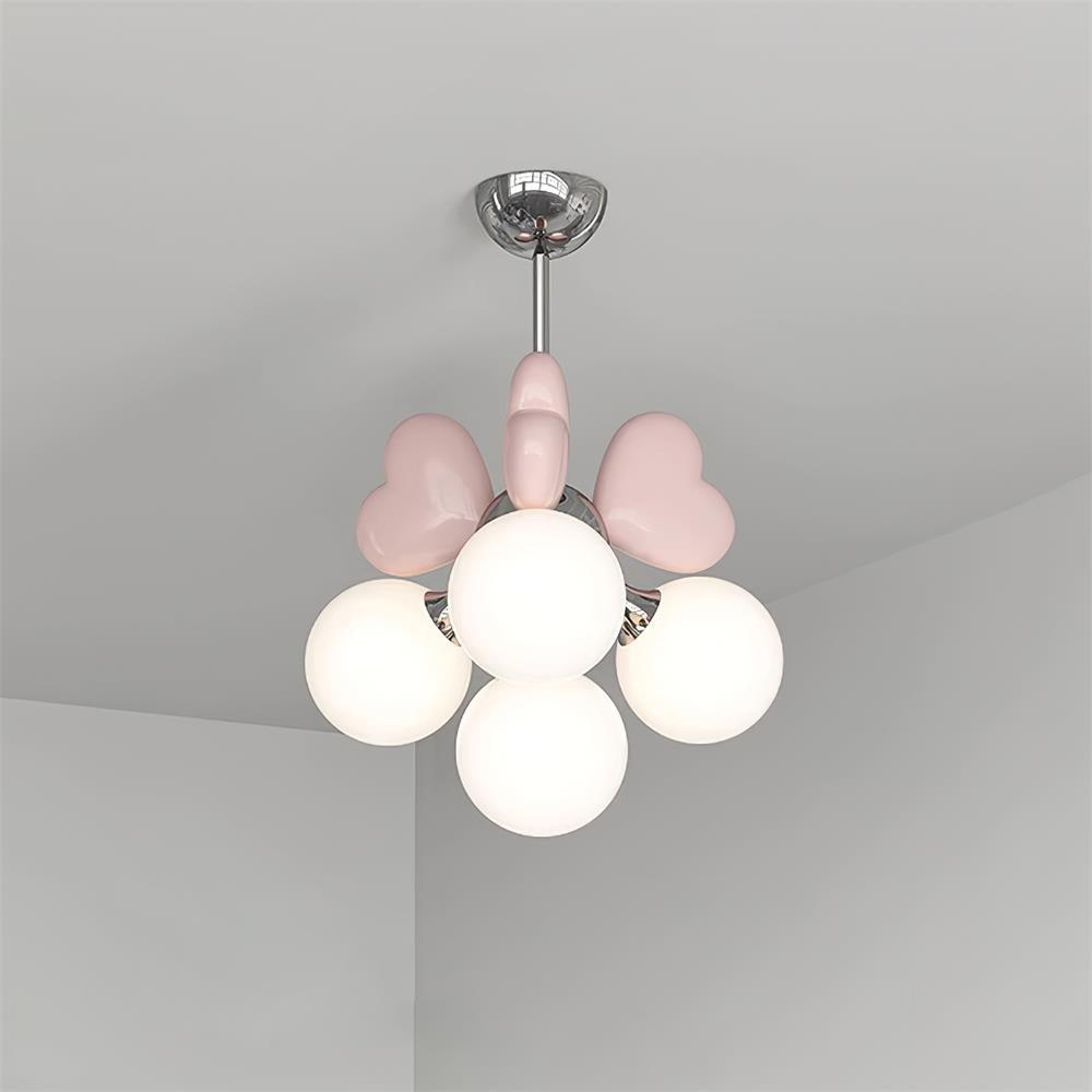 Lampadario Heart Accents globo Shades Playful moderno Kids Room per camera da letto