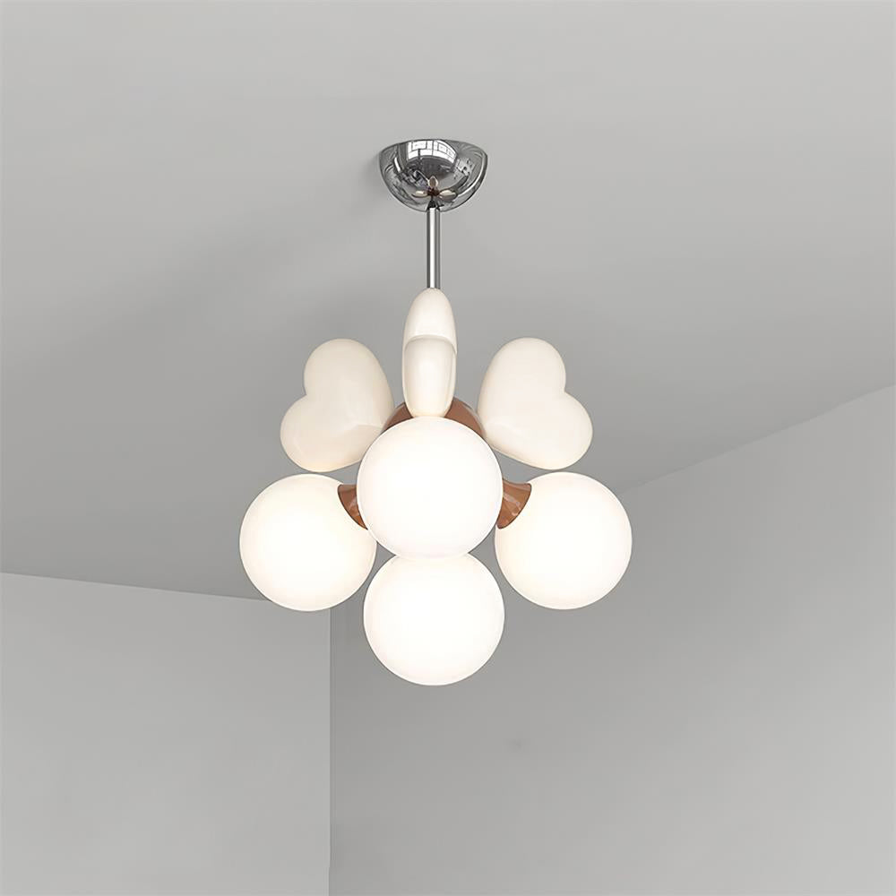 Lampadario Heart Accents globo Shades Playful moderno Kids Room per camera da letto