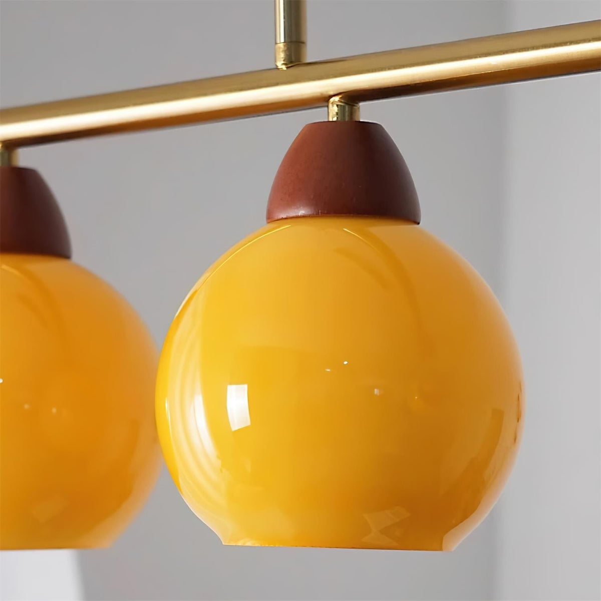 Lioruella lampadario in vetro soffiato a mano