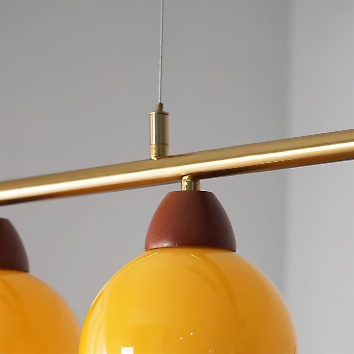 Lioruella lampadario in vetro soffiato a mano