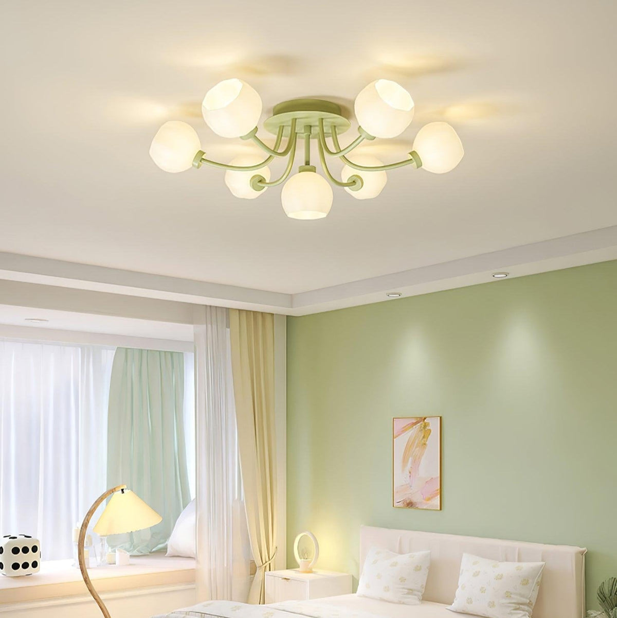 Florina lampada da soffitto a fiore