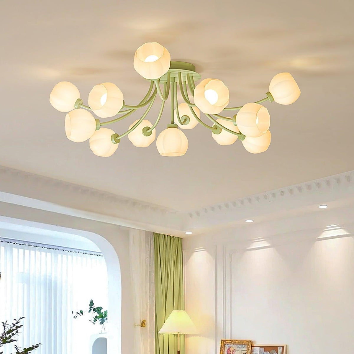 Florina lampada da soffitto a fiore