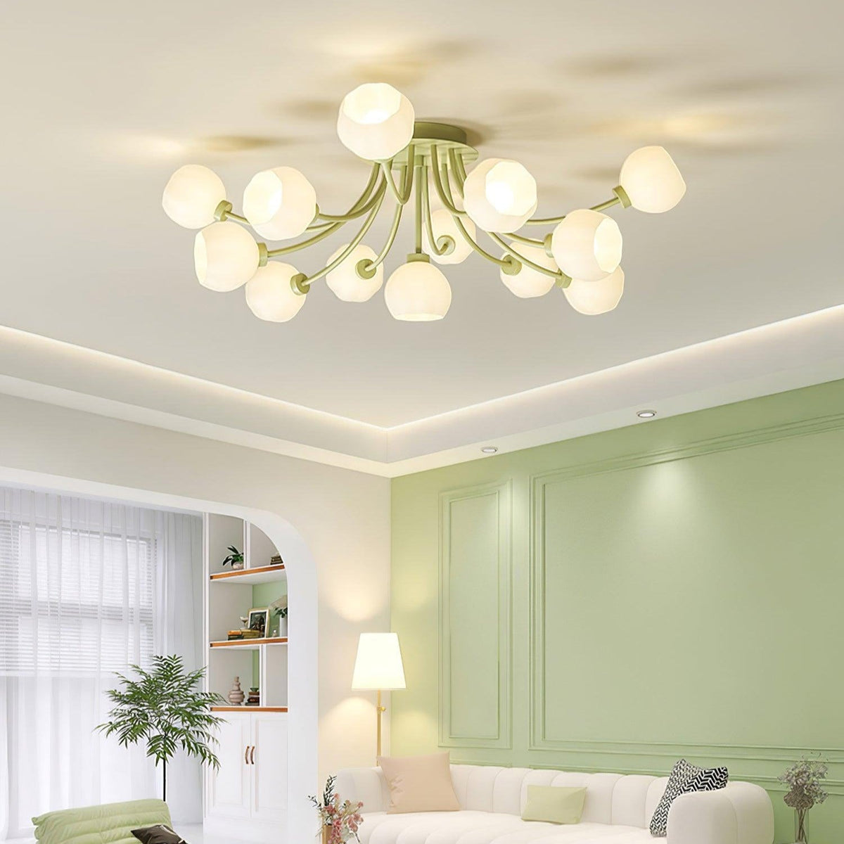 Florina lampada da soffitto a fiore