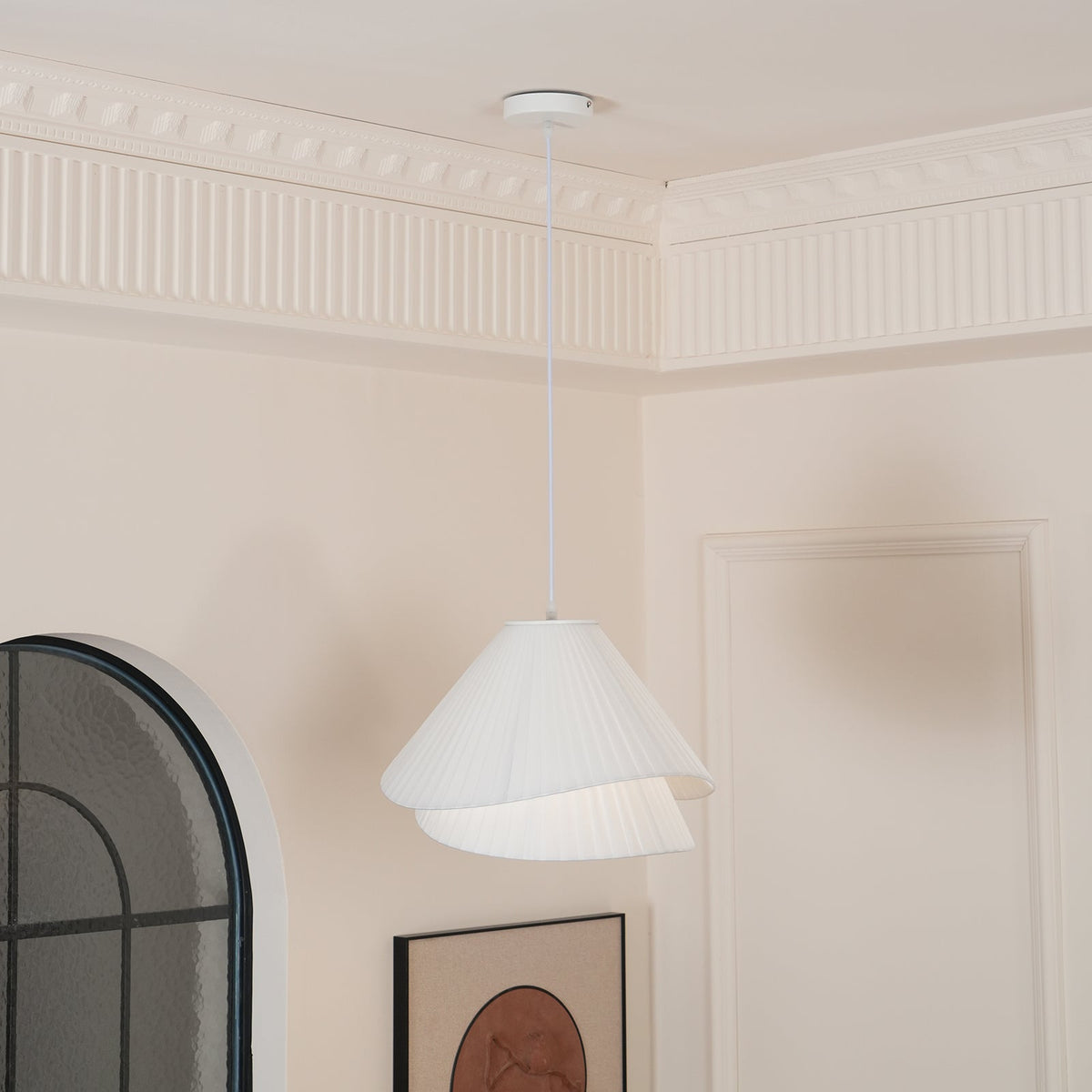 Tempo lampada a sospensione Pleated