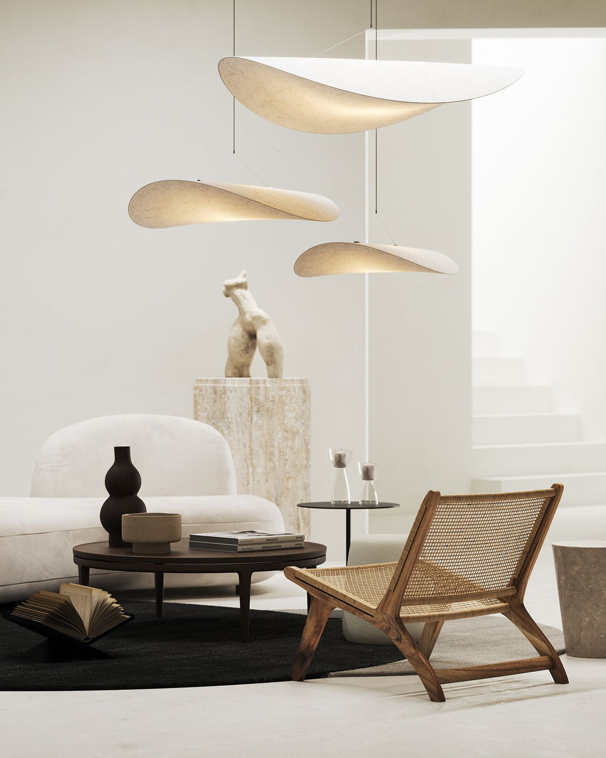 Luminette lampada a sospensione minimalista in Seta