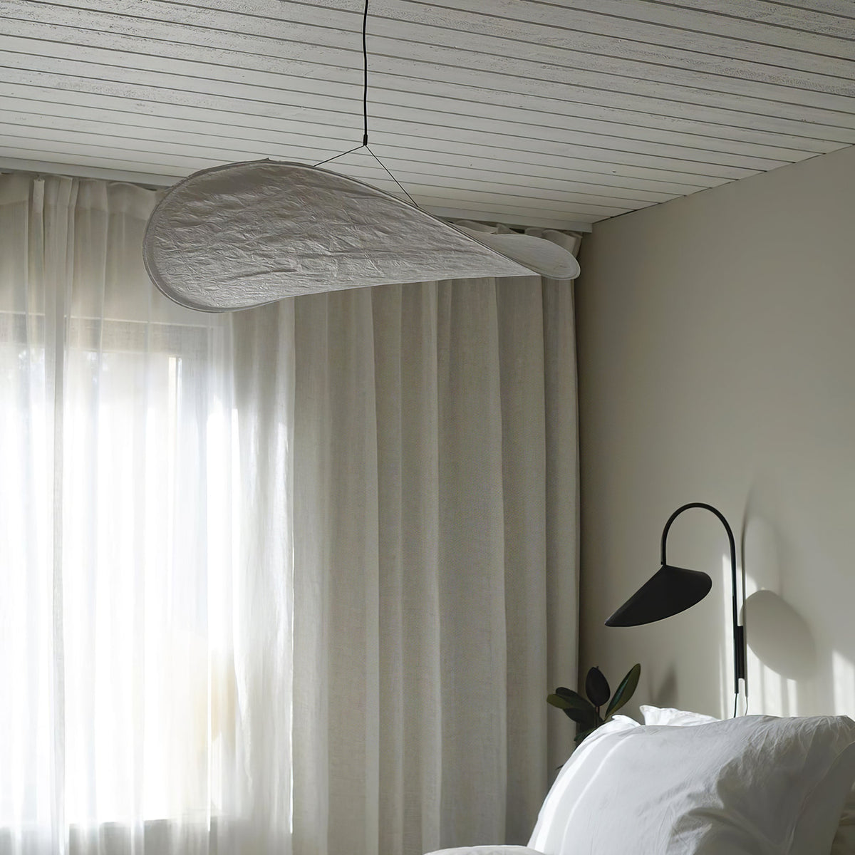 Luminette lampada a sospensione minimalista in Seta