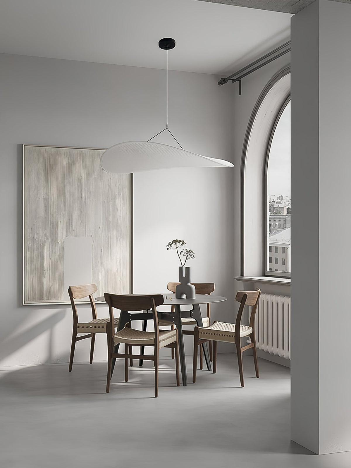 Luminette lampada a sospensione minimalista in Seta