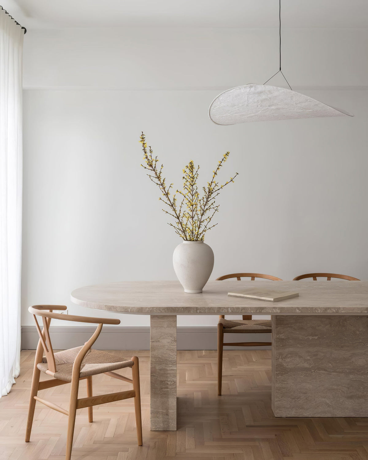 Luminette lampada a sospensione minimalista in Seta