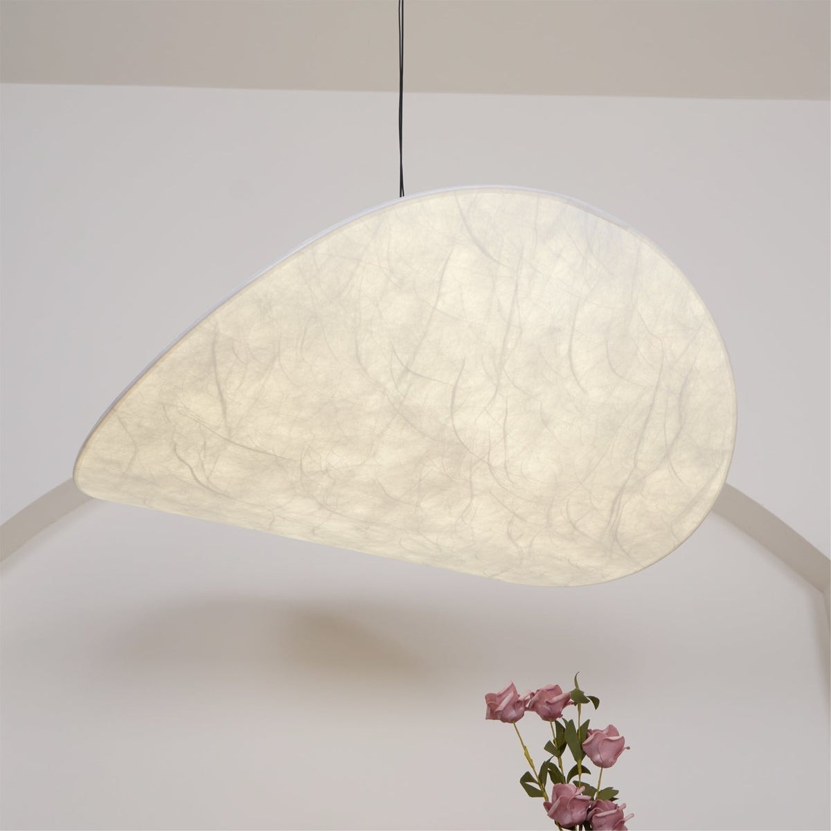 Luminette lampada a sospensione minimalista in Seta