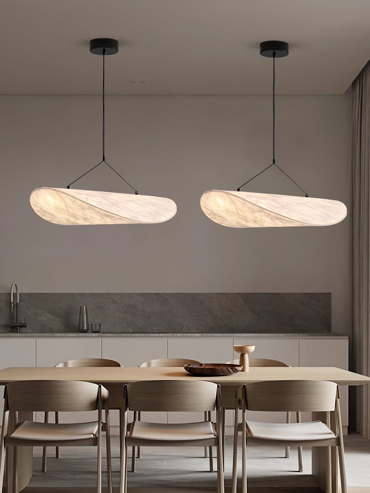 Luminette lampada a sospensione minimalista in Seta