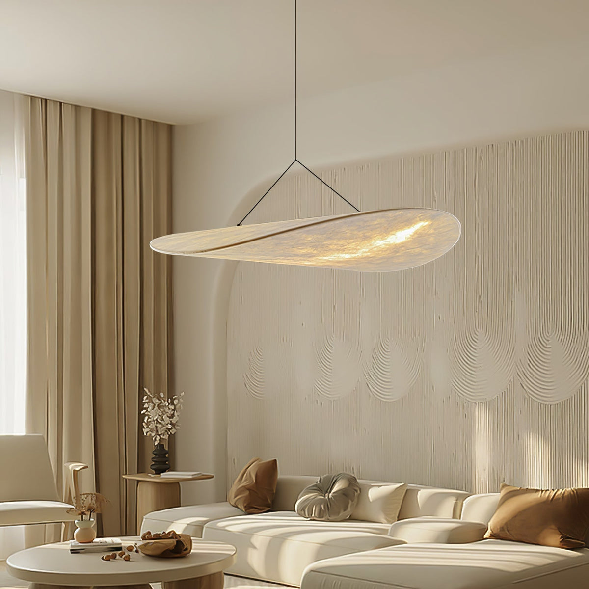 Luminette lampada a sospensione minimalista in Seta