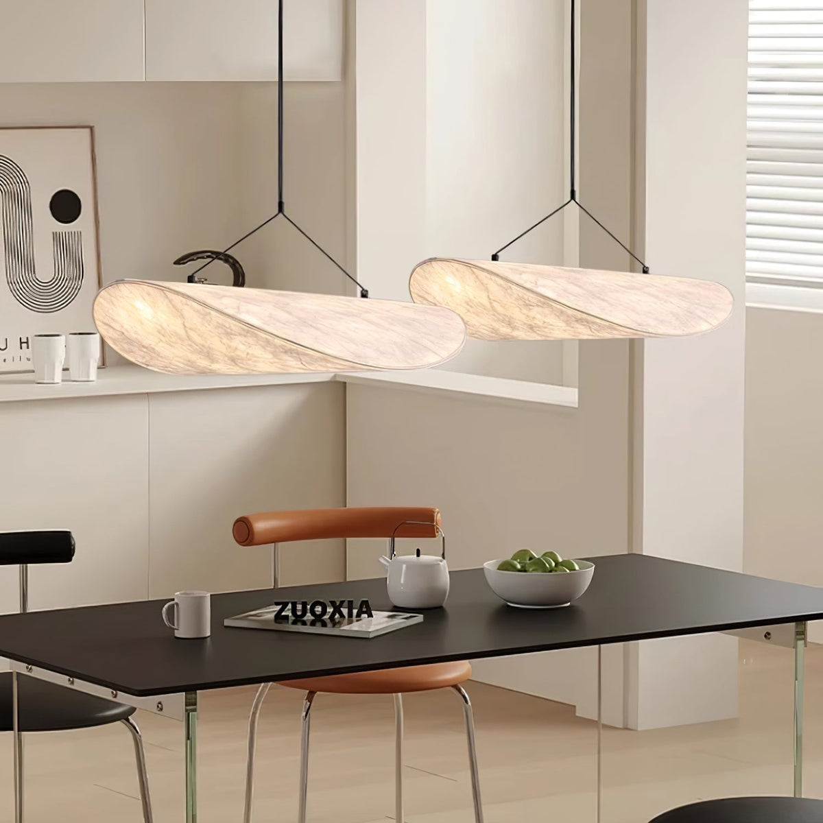 Luminette lampada a sospensione minimalista in Seta
