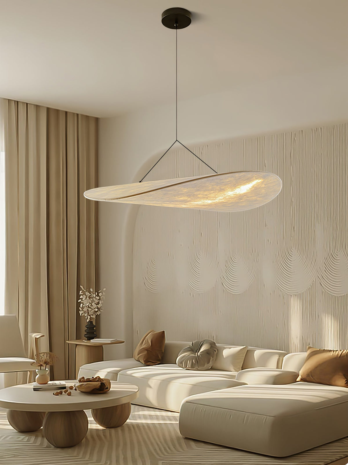 Luminette lampada a sospensione minimalista in Seta