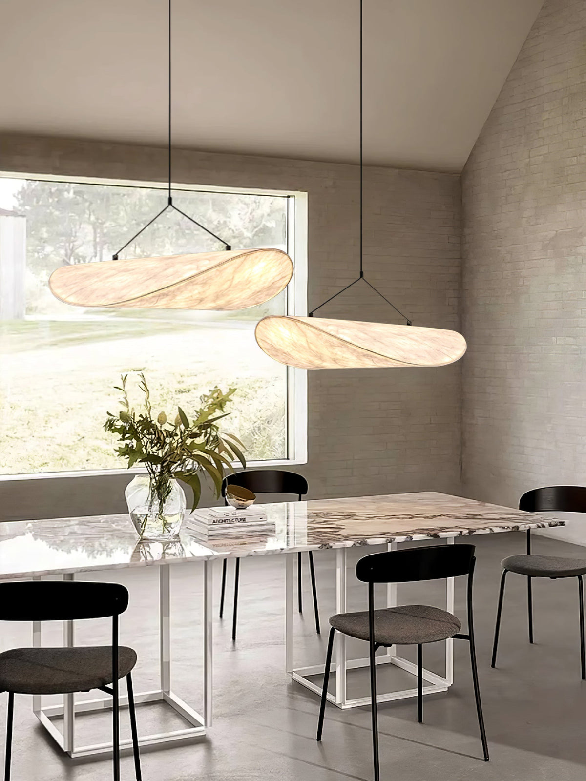 Luminette lampada a sospensione minimalista in Seta