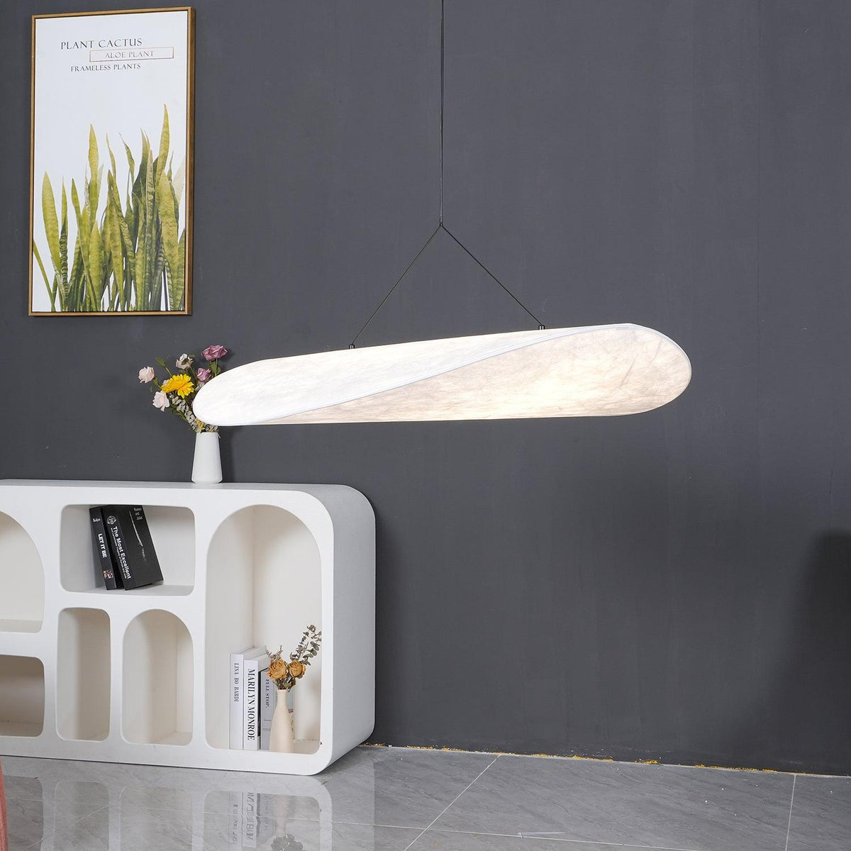 Luminette lampada a sospensione minimalista in Seta