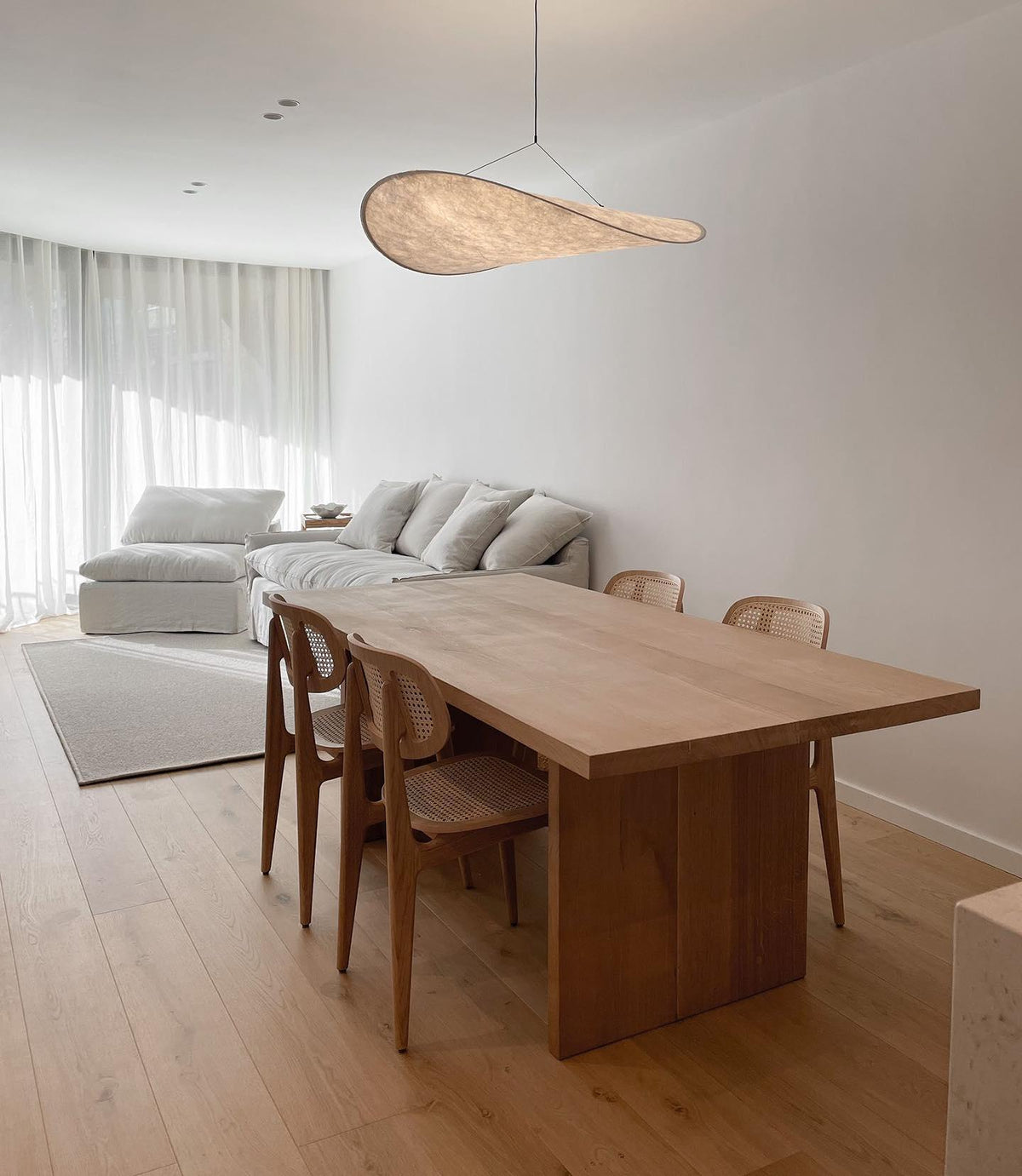 Luminette lampada a sospensione minimalista in Seta