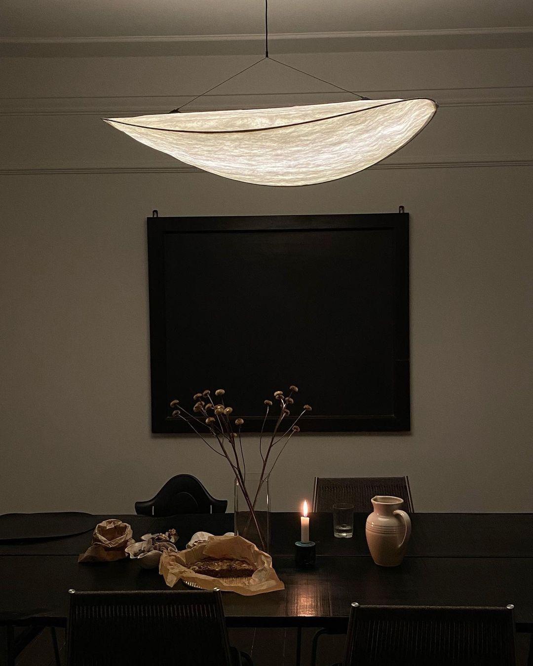 Luminette lampada a sospensione minimalista in Seta