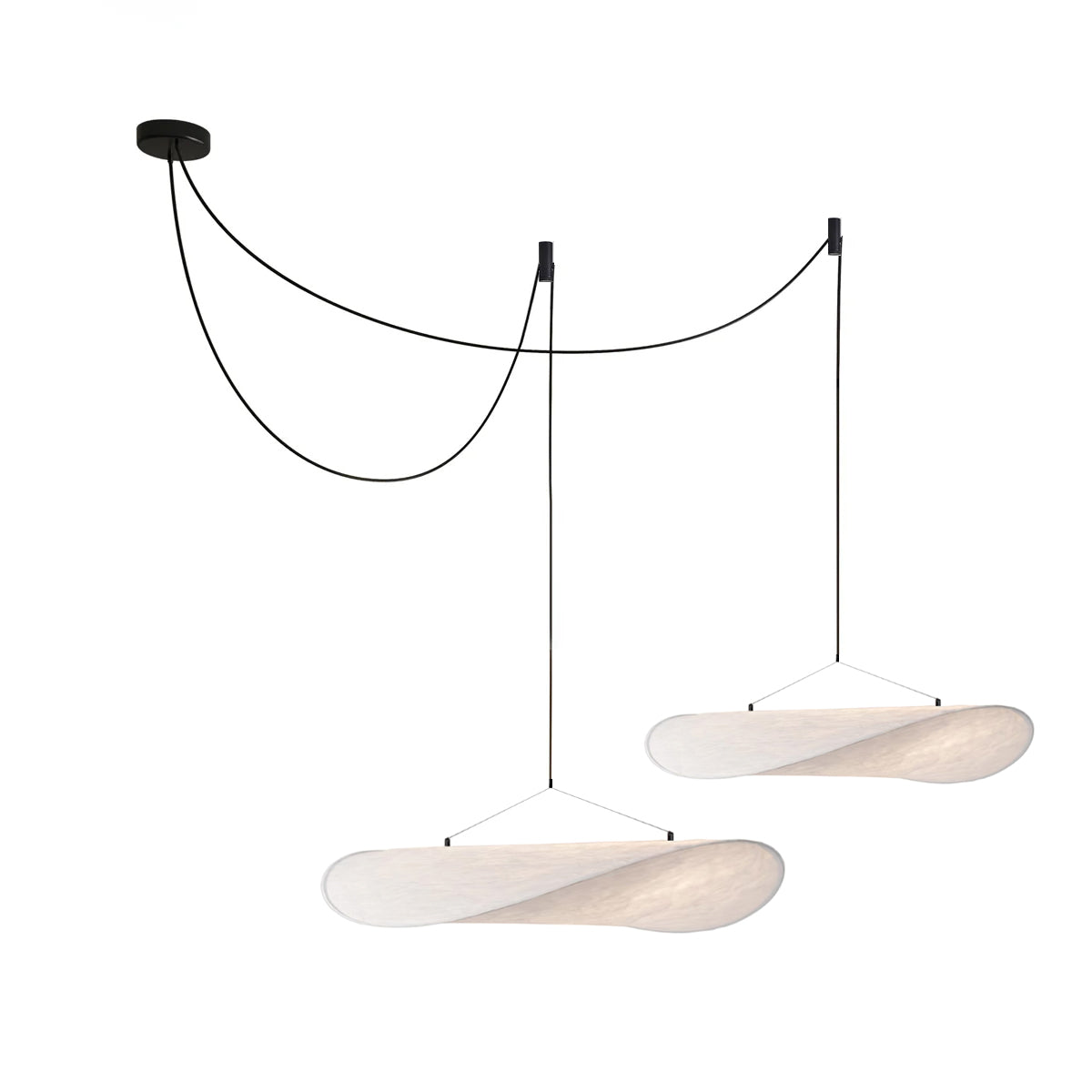Luminette lampada a sospensione minimalista in Seta