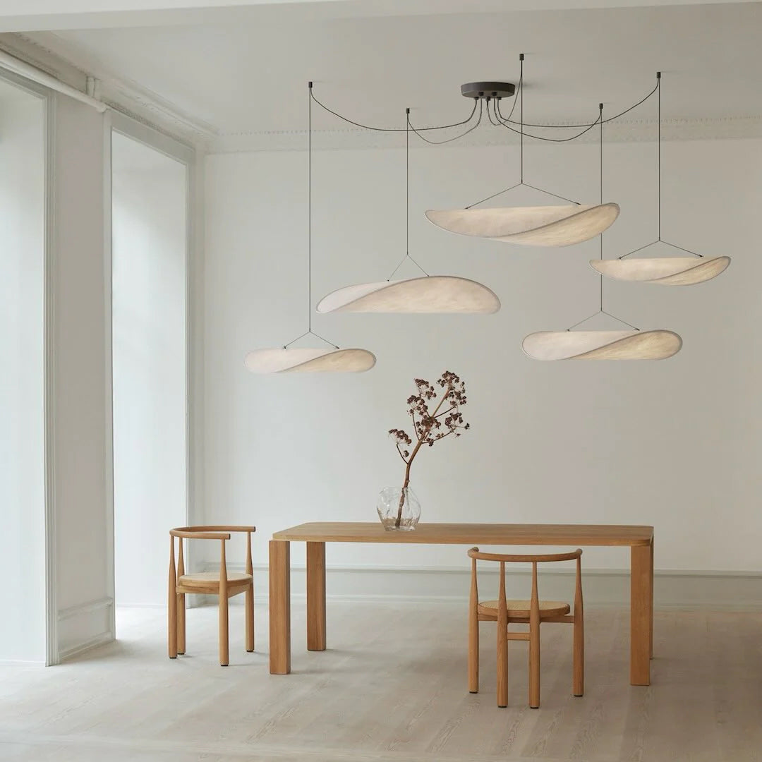 Luminette lampada a sospensione minimalista in Seta