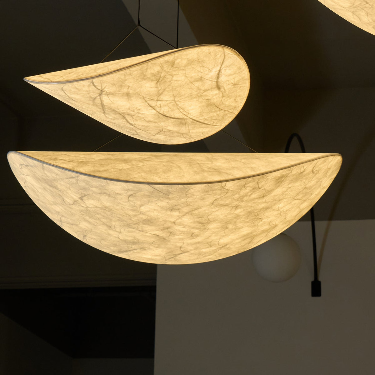 Luminette lampada a sospensione minimalista in Seta